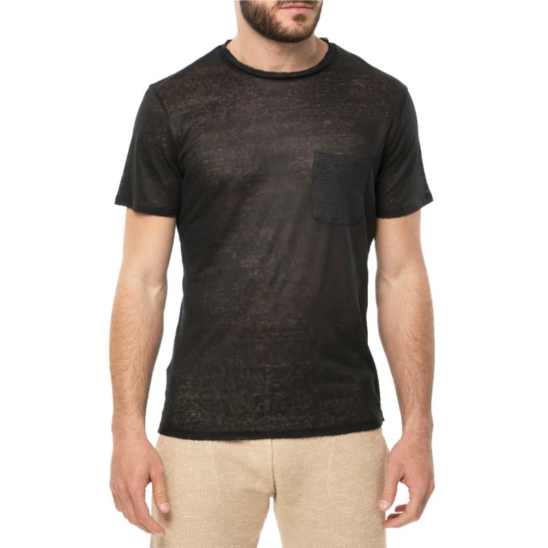 SSEINSE - Ανδρική κοντομάνικη μπλούζα SSEINSE μαύρη