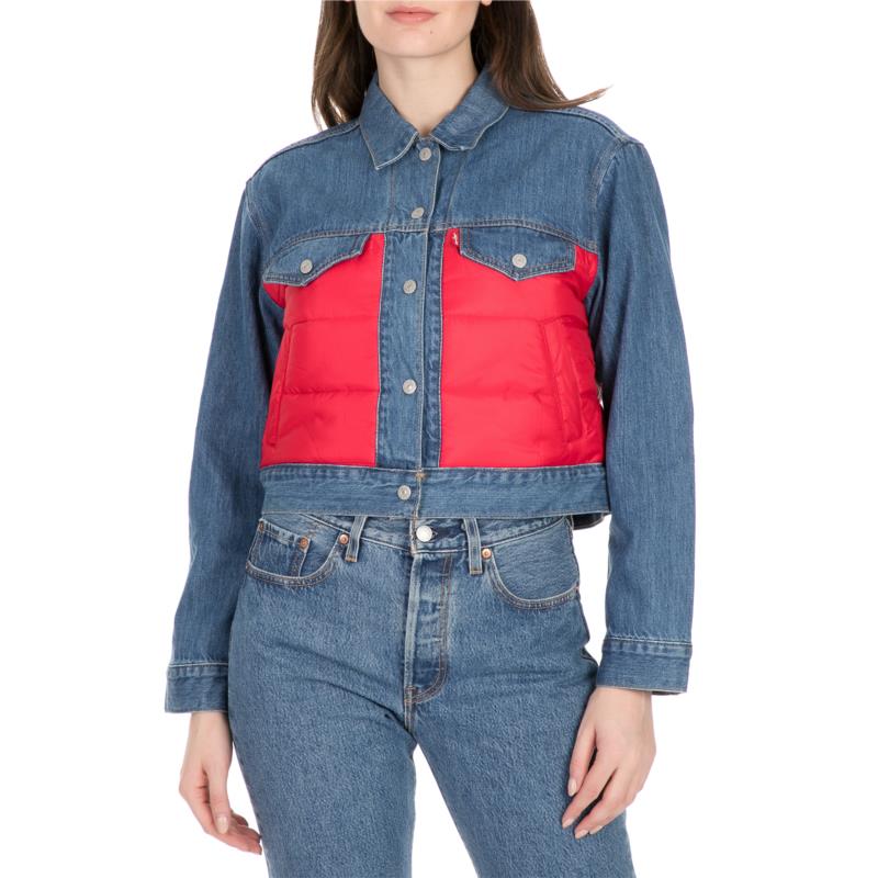 LEVI'S - Γυναικείο jean jacket LEVI'S μπλε κόκκινο