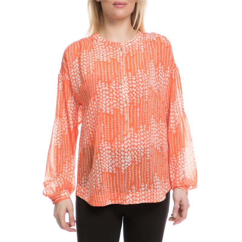 JUICY COUTURE - Γυναικείο πουκάμισο JUICY COUTURE με πορτοκαλί μοτίβο