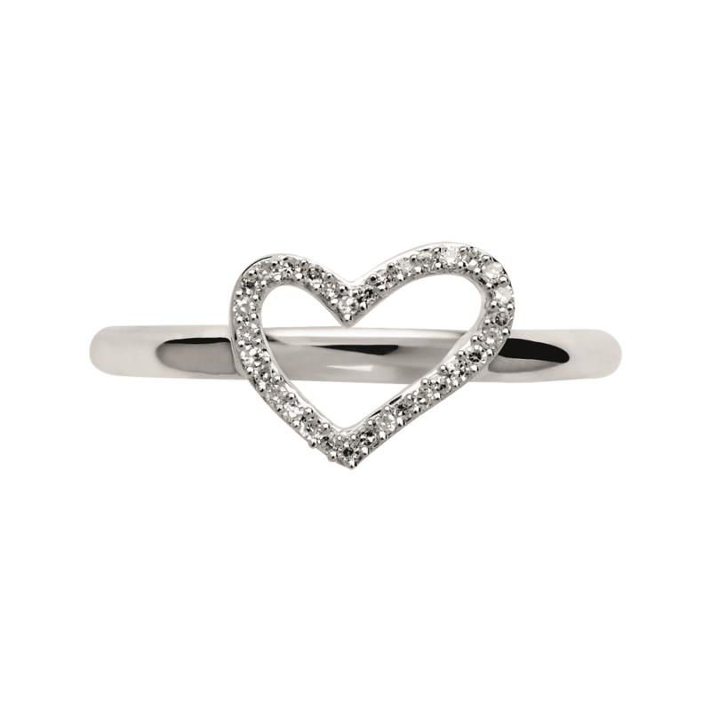 LINKS OF LONDON - Ασημένιο δαχτυλίδι Heart με καρδιά - μέγεθος 53