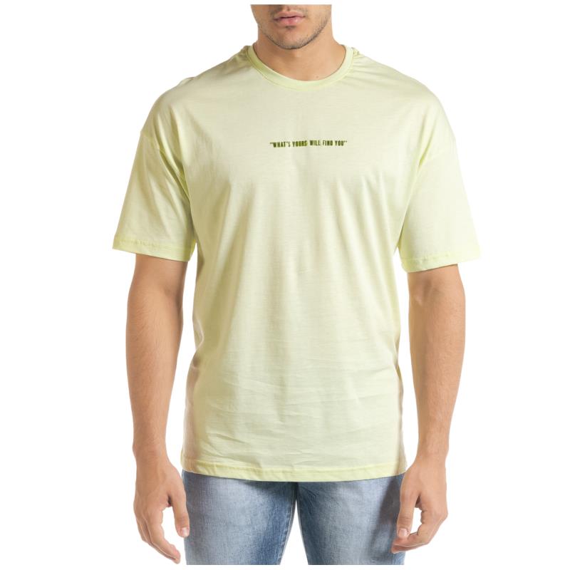 Ανδρική πράσινη κοντομάνικη μπλούζα Breezy