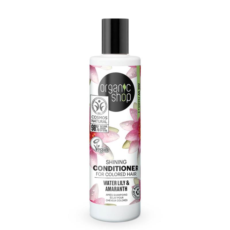 Organic shop Silk Nectar, Μαλακτικό για Mεταξένια Λάμψη , Καριτέ & Κρίνος , 280ml