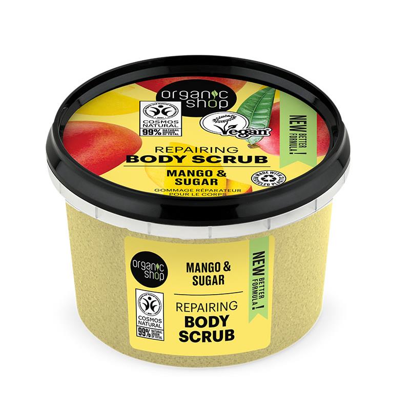 Organic Shop Body scrub Kenyan Mango , Scrub σώματος , Μανγκο Κένυας , 250ml.