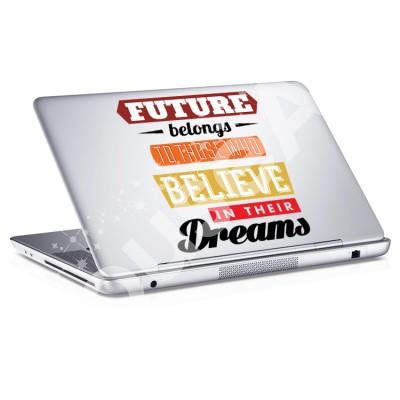Future belongs... Sticker Αυτοκόλλητα Laptop