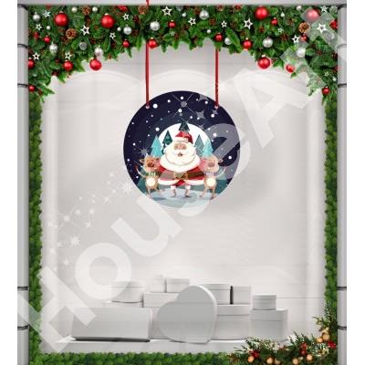Mrs. Claus Χριστουγεννιάτικα Καρτολίνες κρεμαστές 50x50 cm