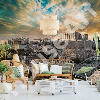 Θέα της Ακρόπολης, Αθήνα Ελλάδα Ταπετσαρίες Τοίχου 40 x 60 cm