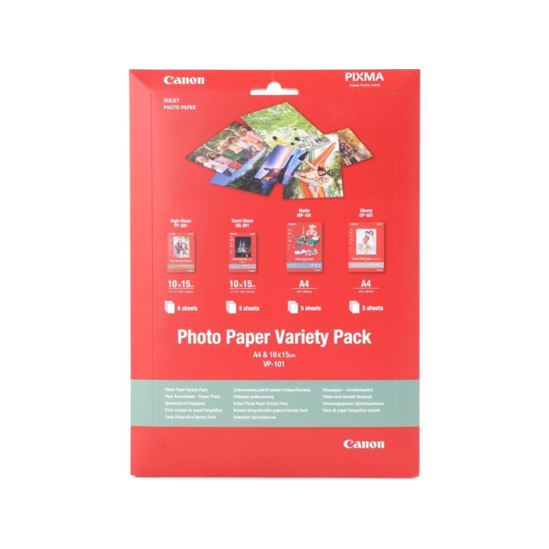 CANON Photo Paper Variety Pack A4 και 10x15cm VP-101 - (0775B079)