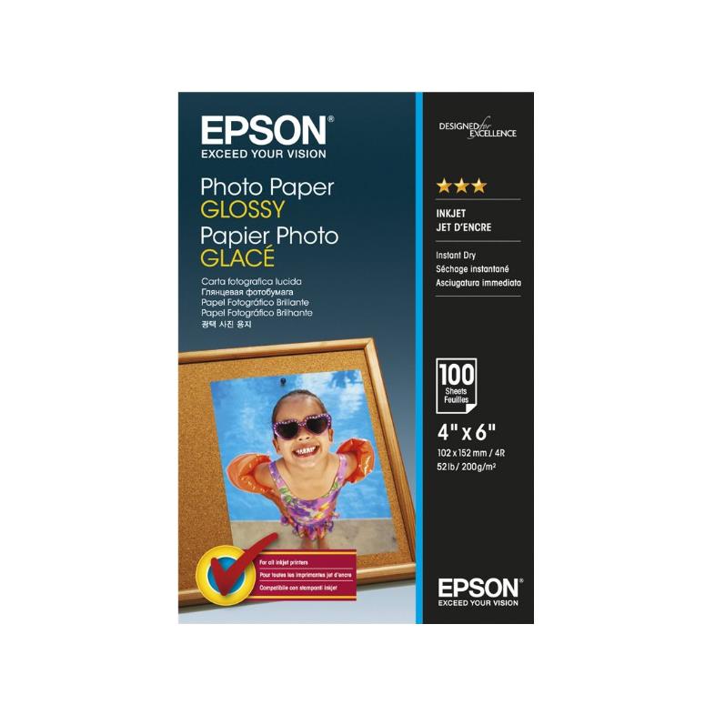 EPSON 4 x 6 Photo Paper Glossy 100 Φύλλα (200gsm) - (C13S042548)