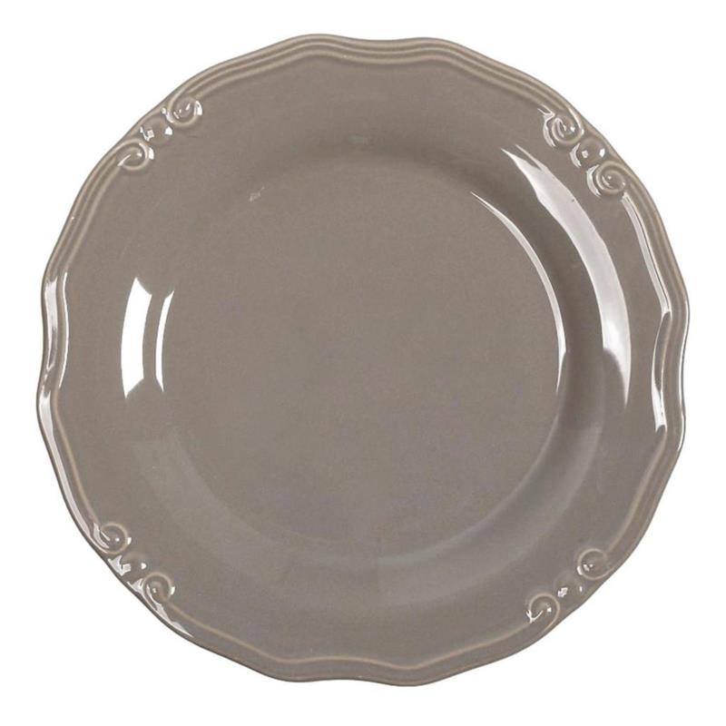 Πιάτο ρηχό Tiffany stoneware καφέ/γκρι 27x27x2cm Espiel RSG101K6